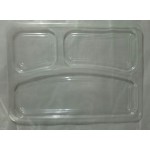 3 Compartment Disposable Food Tray Lid (600 Pcs)